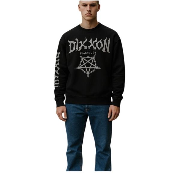 Dixxon Flannel Co. Pentagram Black Crewneck Sweater 2X NEW - Picture 1 of 6